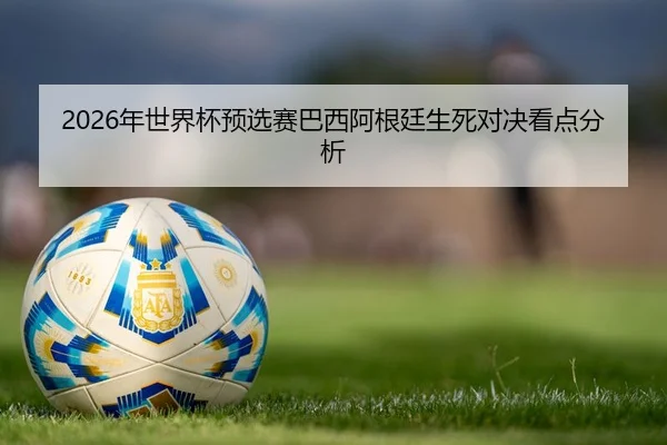 2026年世界杯预选赛巴西阿根廷生死对决看点分析